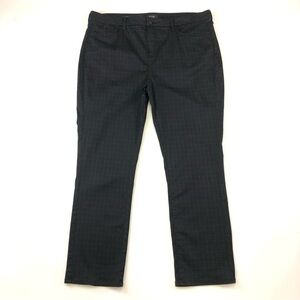 NYDJ Sheri Slim check womens pants Size 18 Liftux